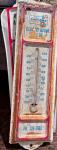 Vintage Gulf Gas Metal Thermometer - Works Great!
