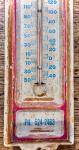 Vintage Gulf Gas Metal Thermometer - Works Great!