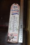 1950s Dawson's Beer Painted Metal Thermometer Sign