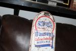 1950s Dawson's Beer Painted Metal Thermometer Sign