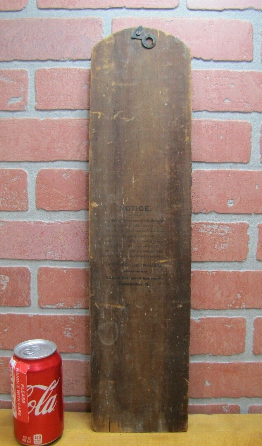 Antique Othello Range Heusingeer Military Plaza Thermometer