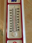 Pepsi-Cola Keystone Cops Embossed Metal Thermometer