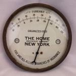Vintage Round Advertising Thermometer from Early 1900s