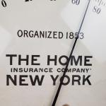 Vintage Round Advertising Thermometer from Early 1900s