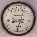 Vintage Round Advertising Thermometer from Early 1900s