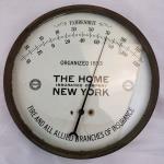 Vintage Round Advertising Thermometer from Early 1900s