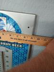 Pabst Blue Ribbon Beer Vintage Thermometer Sign