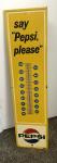 1963 Pepsi Cola Tin Wall Thermometer