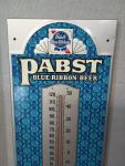 Pabst Blue Ribbon Beer Vintage Thermometer Sign
