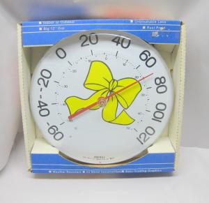 Vintage Jumbo Dial Yellow Ribbon Thermometer - Taylor Made