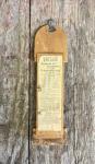 Antique MAINE FARMER Wooden Advertising Thermometer