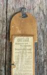 Antique MAINE FARMER Wooden Advertising Thermometer