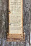 Antique MAINE FARMER Wooden Advertising Thermometer