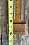 Antique MAINE FARMER Wooden Advertising Thermometer