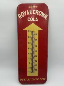 Original Royal Crown Cola Thermometer Sign