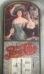 1973 Vintage Pepsi Cola Wood Thermometer Sign