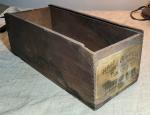 Antique 8-Inch Tin Case Thermometers in Wood Box