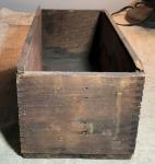 Antique 8-Inch Tin Case Thermometers in Wood Box