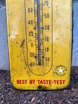1940's Nehi Royal Crown Cola Metal Thermometer Sign