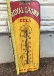 1940's Nehi Royal Crown Cola Metal Thermometer Sign