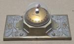 Antique Brass Egyptian Revival Thermometer by Schaeffer
