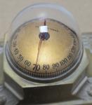 Antique Brass Egyptian Revival Thermometer by Schaeffer