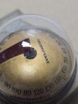 Antique Brass Egyptian Revival Thermometer by Schaeffer