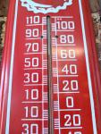 1950s Pepsi-Cola Bottlecap Thermometer Sign