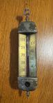 Taylor Bros. Antique Brass Thermometer, 1887