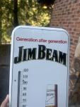 Jim Beam Bourbon Vintage Advertising Thermometer Sign