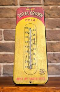 Large Vintage RC Royal Crown Cola Thermometer