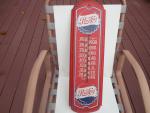 Vintage Pepsi Cola Metal Thermometer Sign 27x8