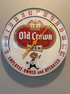 Old Crown Brewing Vintage Beer Thermometer