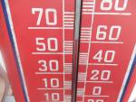 Vintage Pepsi Cola Metal Thermometer Sign 27x8