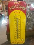 Royal Crown Cola Antique Thermometer Sign