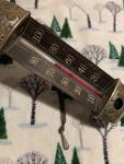 Late 1800s Brass Thermometer by Taylor Bros