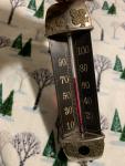 Late 1800s Brass Thermometer by Taylor Bros