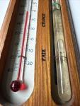 Vintage Pool's Signal Service Thermometer & Barometer