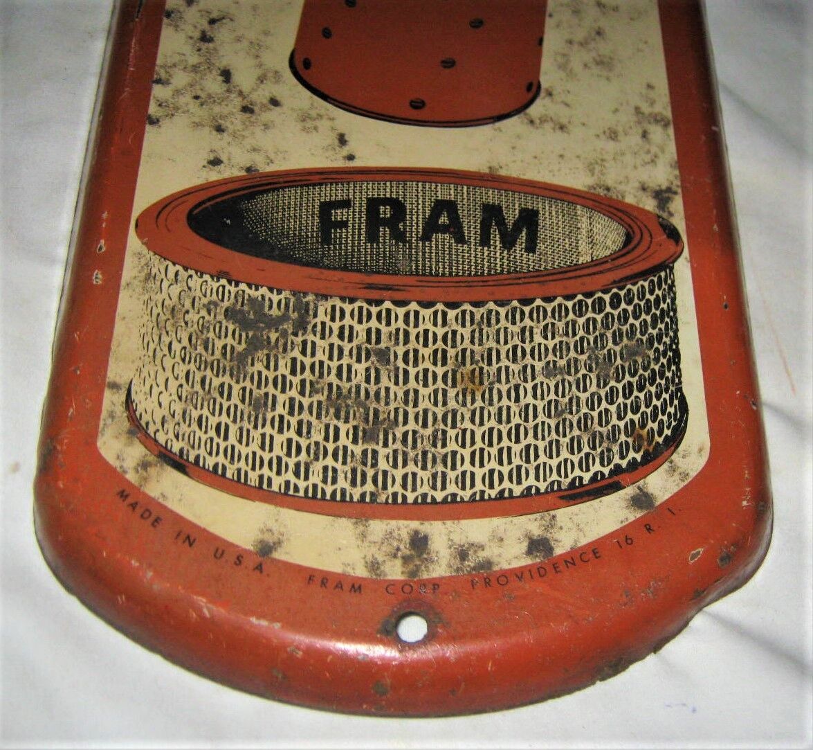 Vintage FRAM Filter Gas Oil Station Thermometer