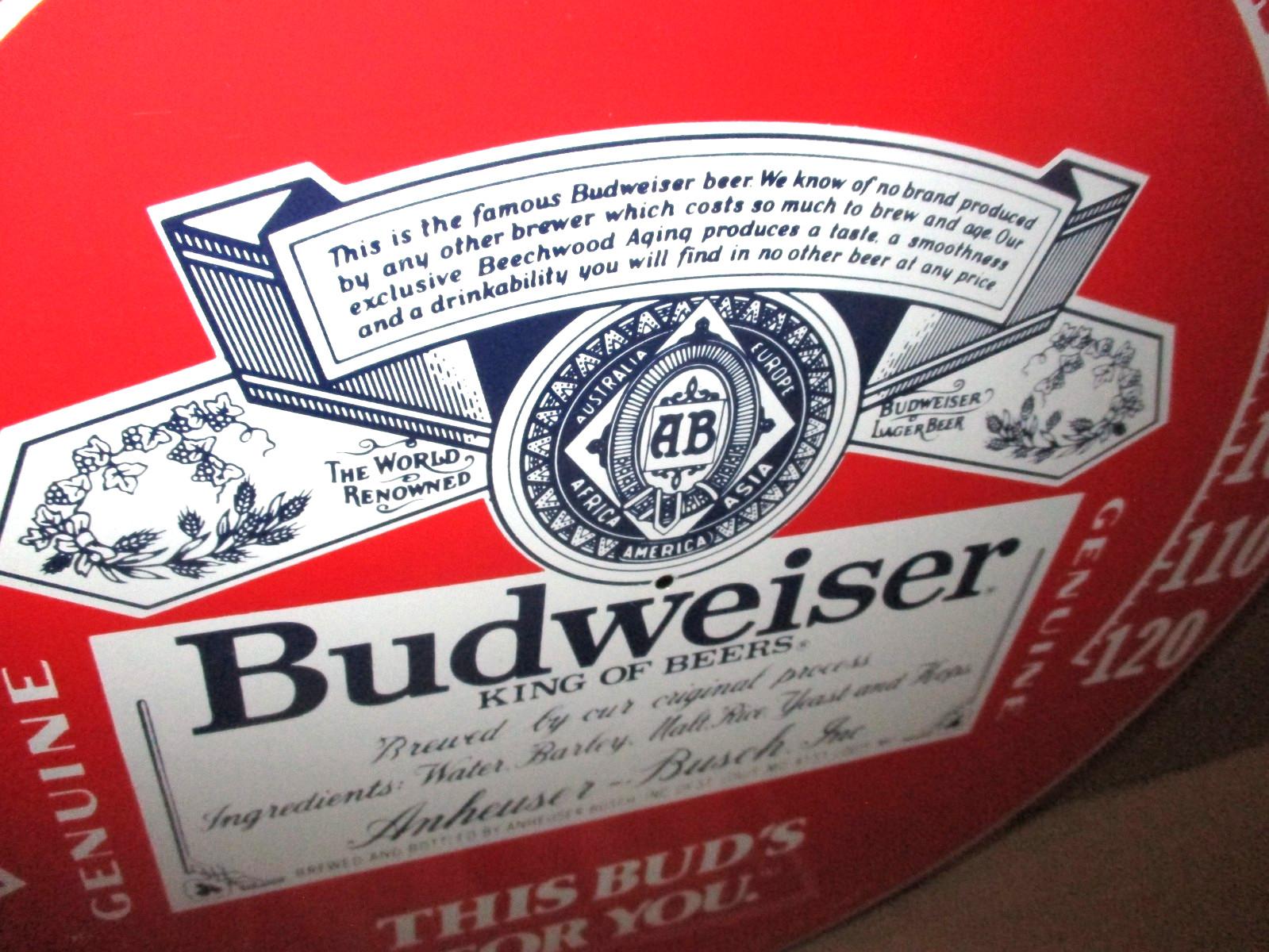 Budweiser "This Bud Is For You" Thermometer Sign