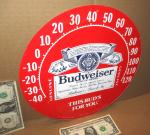 Budweiser "This Bud Is For You" Thermometer Sign