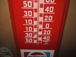 Vintage Pepsi-Cola Big Thermometer Sign with Logos