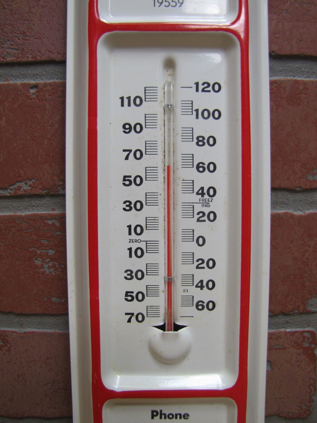 Wayne Potteiger Strausstown PA Advertising Thermometer