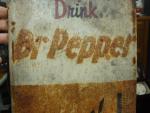 Vintage Dr Pepper Metal Thermometer Sign 25"x10