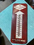 1950s RC Royal Crown Cola Metal Thermometer