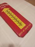 1950s RC Royal Crown Cola Large Metal Thermometer