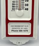 Rochester Vintage Mileage Master Metal Thermometer