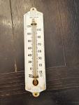 Taylor Antique Porcelain and Cast Metal Thermometer