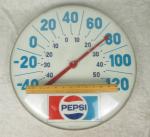 Vintage Pepsi Cola Round Thermometer, 18 Inches