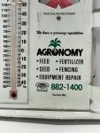 Vintage Agronomy Feed Rain Gauge Thermometer
